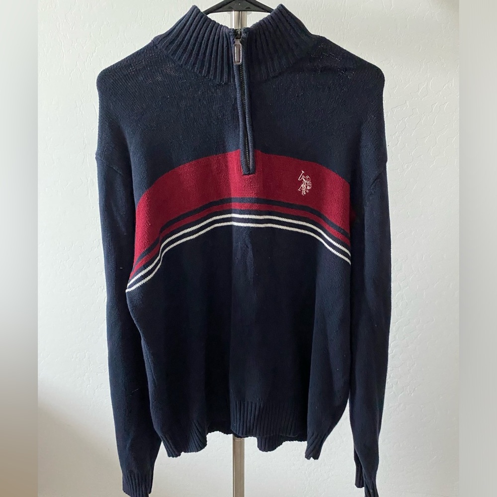 U.S Polo Assn. 1/4 zipper sweater